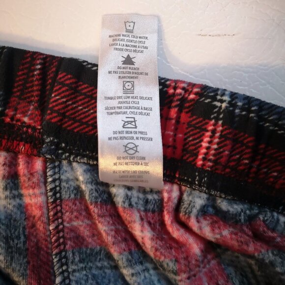 Denver Hayes Ladies Size XS Blue Red White 2 Piece Plaid Long Sleeve Pajamas - Picture 11 of 11